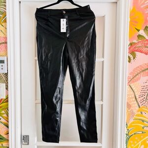 #70 Dynamite Black Faux Leather Pants